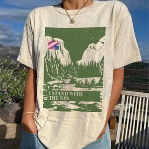 I Stand With The NPS T-Shirt, National Park Support Tee, Nature Conservation Tee